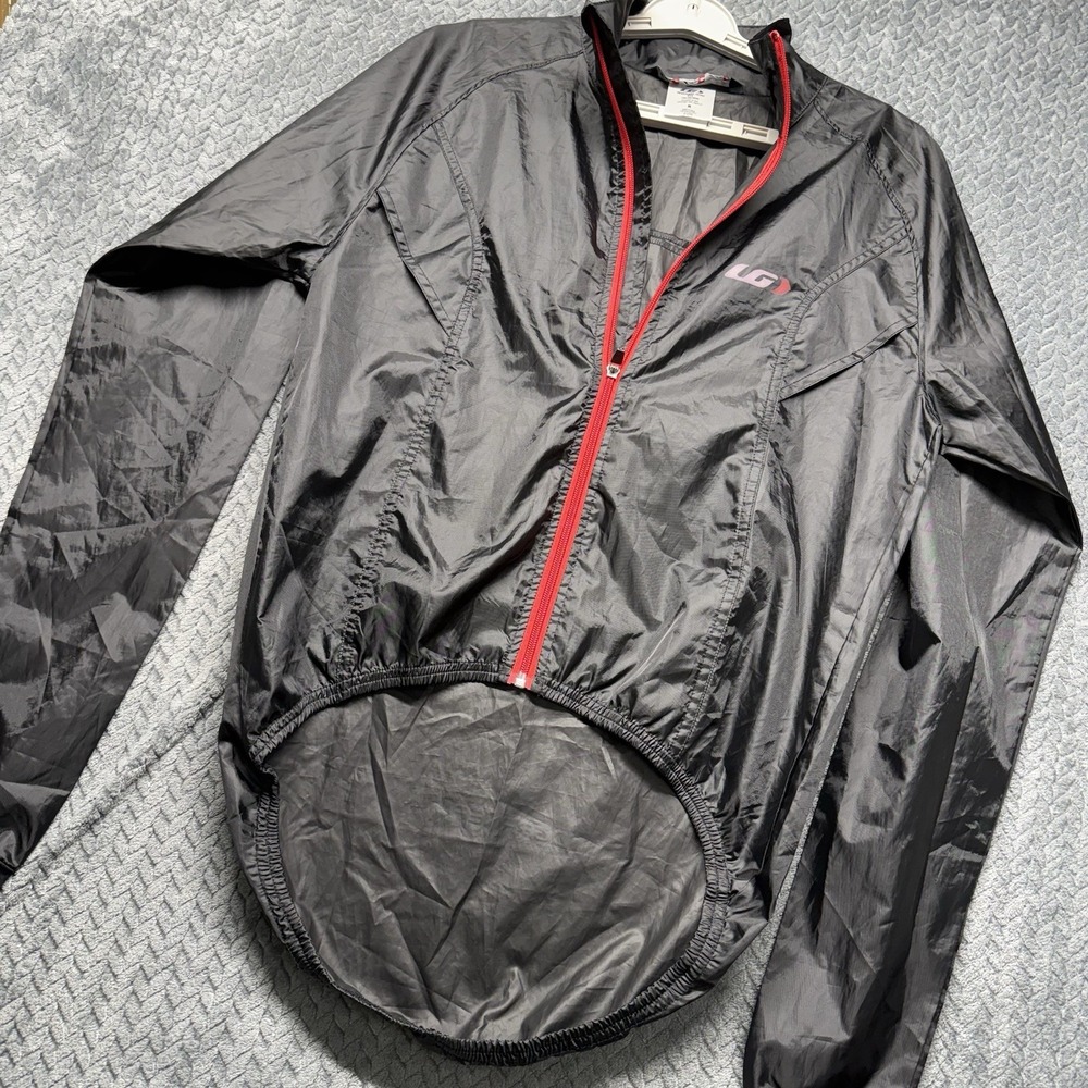Louis Garneau Men's Granfondo Jacket Medium Windbreaker Full Zip cycling